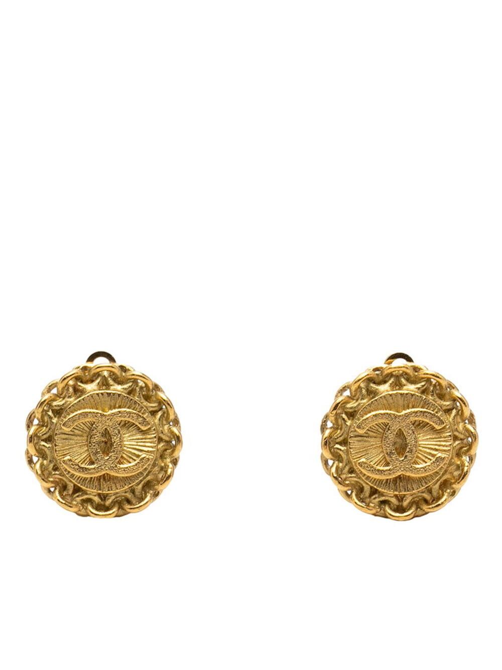 Chanel Cc Logo Clip-On Earrings Metal #256874C64B
